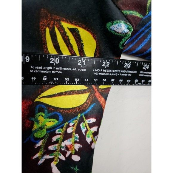 CHICO'S floral lined zip jacket multicolored sz 3 ( XL)  long sleeve - Picture 4 of 8